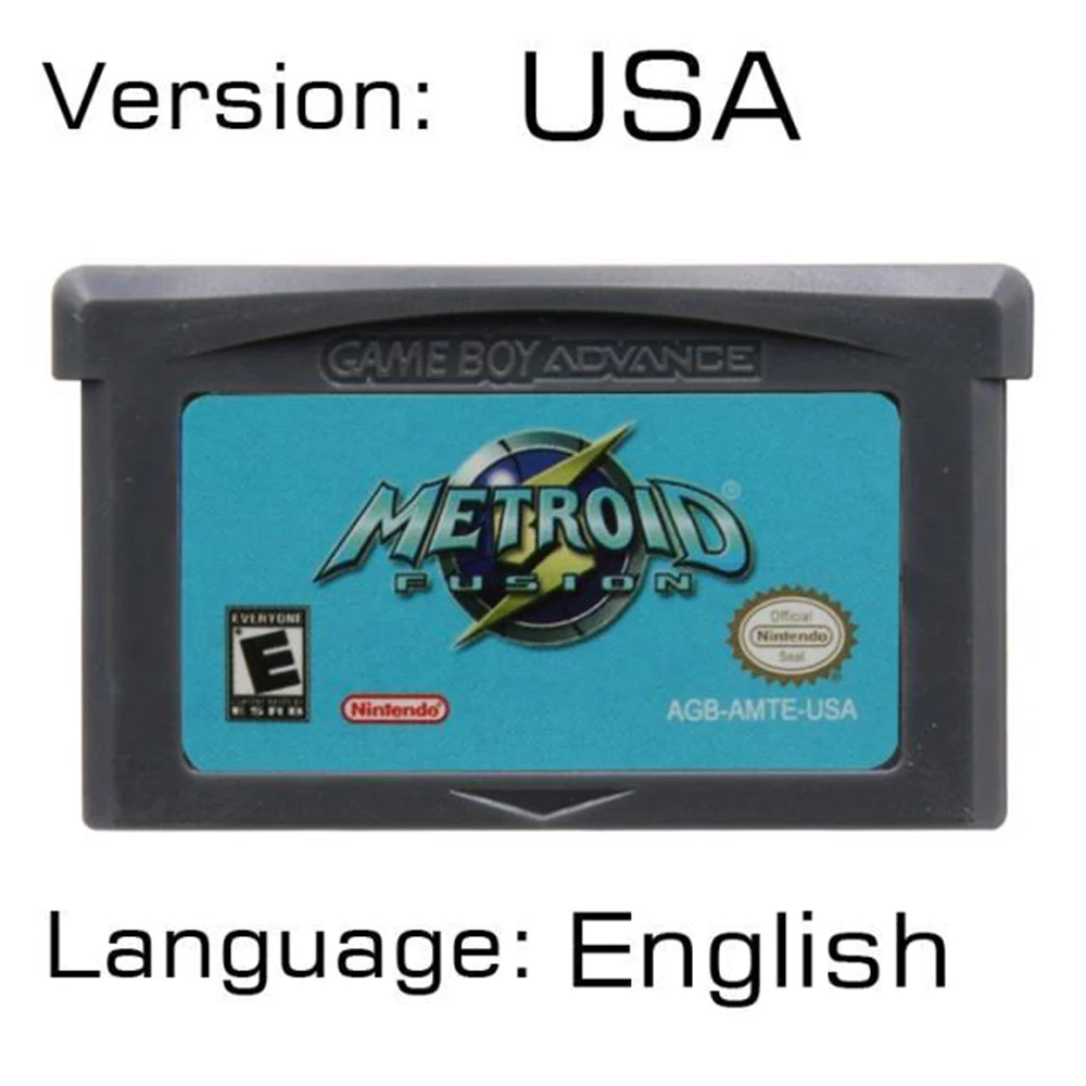 Metroid Series GBA Game 32-bit Video Game Cartridge Console Card