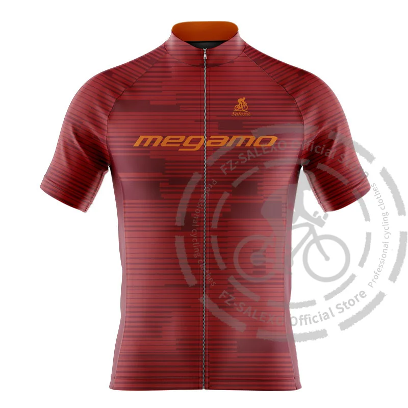 2024 megamo Summer Cycling Jersey Sets Outdoor Mountain Bike Breathable Sportwears Short Sleeves Road Bike Cycling Clothing