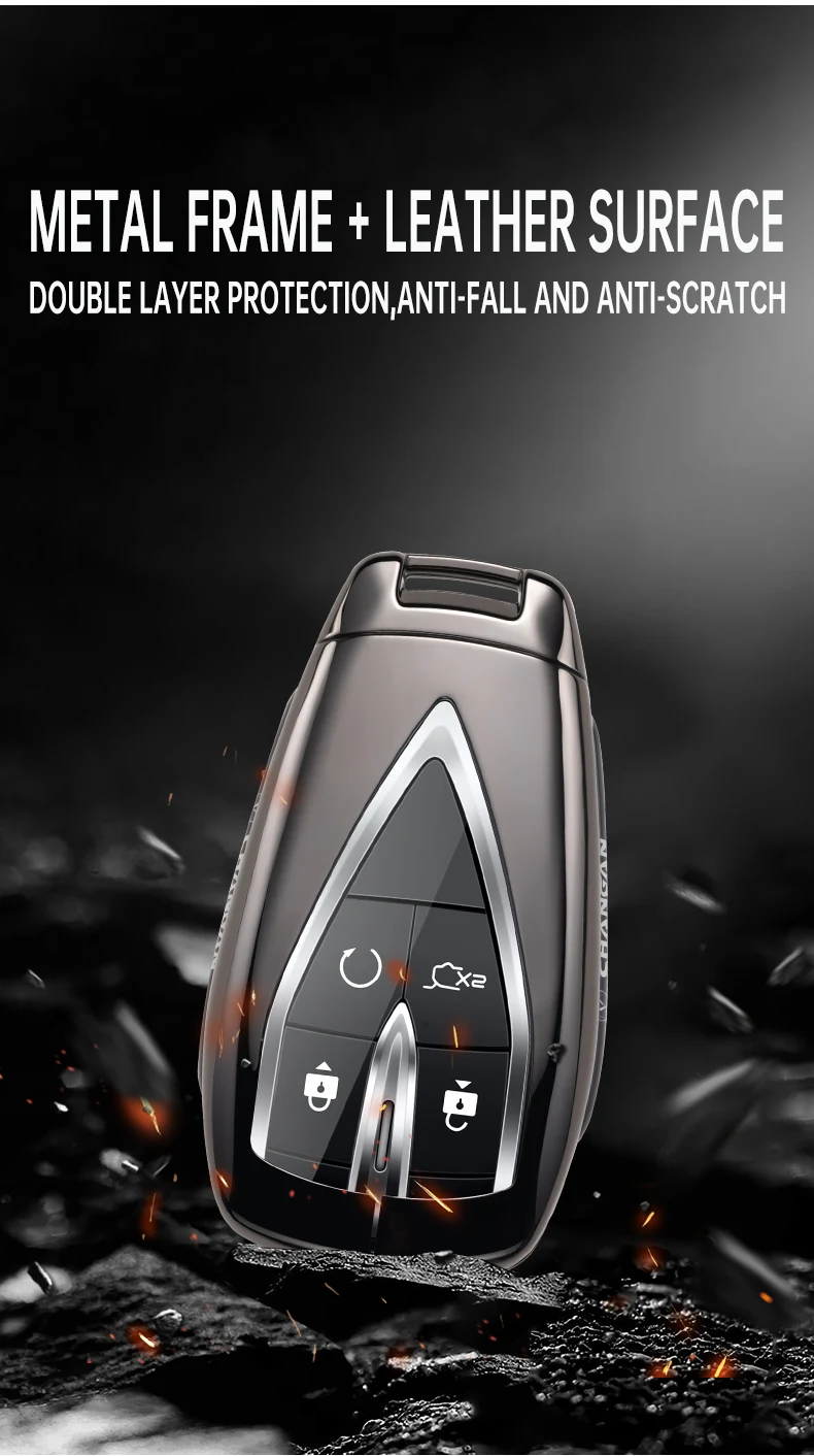 Key Case Key Case Cover Car Key Shell Remote Control Case Cover Car Key Case Cover Shell for Changan UNIT UNIK CS35PLUS CS55 PLUS CS75 PLUS Oshan X7 X5 Car Accessories