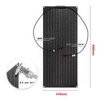 Panneau solaire Flexible 300W 600W, Kit de batterie de Charge solaire 12V 24V avec contrôleur 30A/60A pour Camping RV maison batterie d'énergie solaire 2