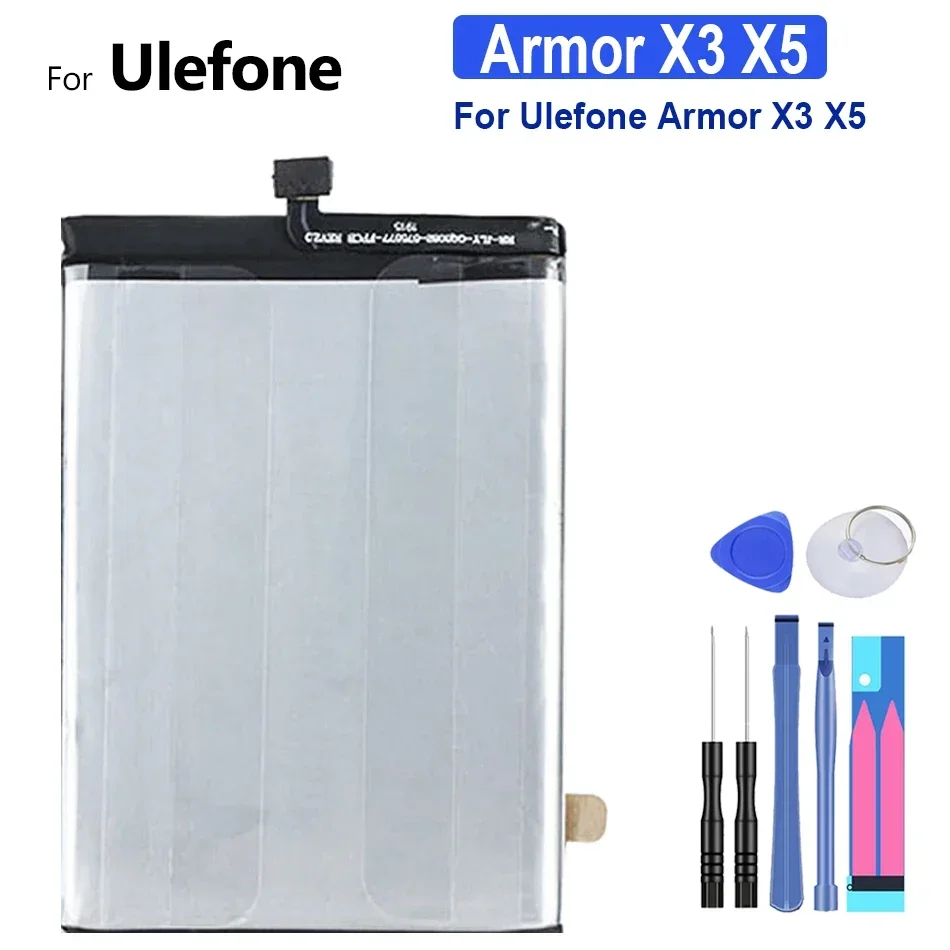 

Мобильный телефон аккумулятор 5000 мАч для Ulefone Armor X3 X5 Batterij + Track NO