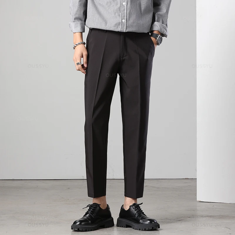 Ropa de marca Otoño Invierno pantalones hasta el tobillo hombres