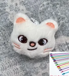 Adorable Animal Design Phone Charm for KPOP Fans - High - Quality Decorative Accessory (K - White Cat)