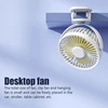 Creative Mini Clip Fan Mute Portable Desktop Home Dorm Stroller For Rechargeable USB High Wind Three Speed Blower Student Deskto 3