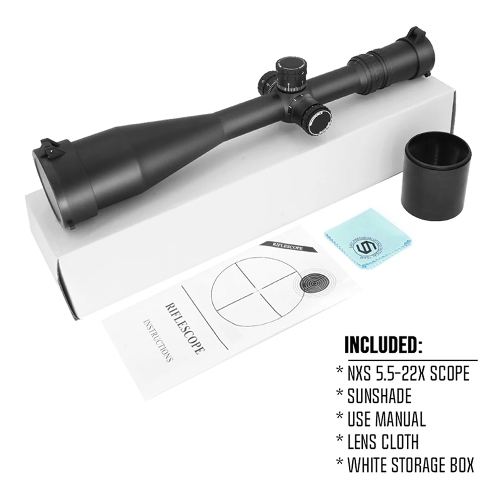 NF NXS 5.5-22x56 FFP ZeroStop Mil-R Riflescope 30mm Tube