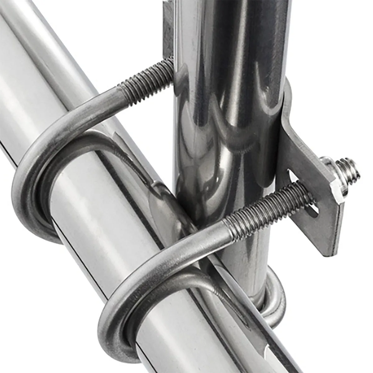 Cross Pipe Clamp, 304 Stainless Steel Double U-Shaped For - View #11