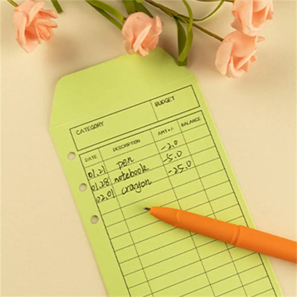 12pcs Budget Envelopes Cardstock Cash Envelope System For Money Saving A6 Binder Budget Planner Organizer Envelopes Pockets mailing envelopes