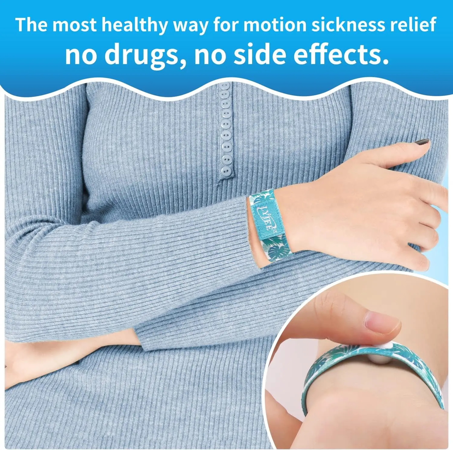 4pcs Sea Sickness Wristbands Motion Sickness Relief Bands for Adults Nausea Relief Bracelets for Pregnant Women anti motion sickness wristband