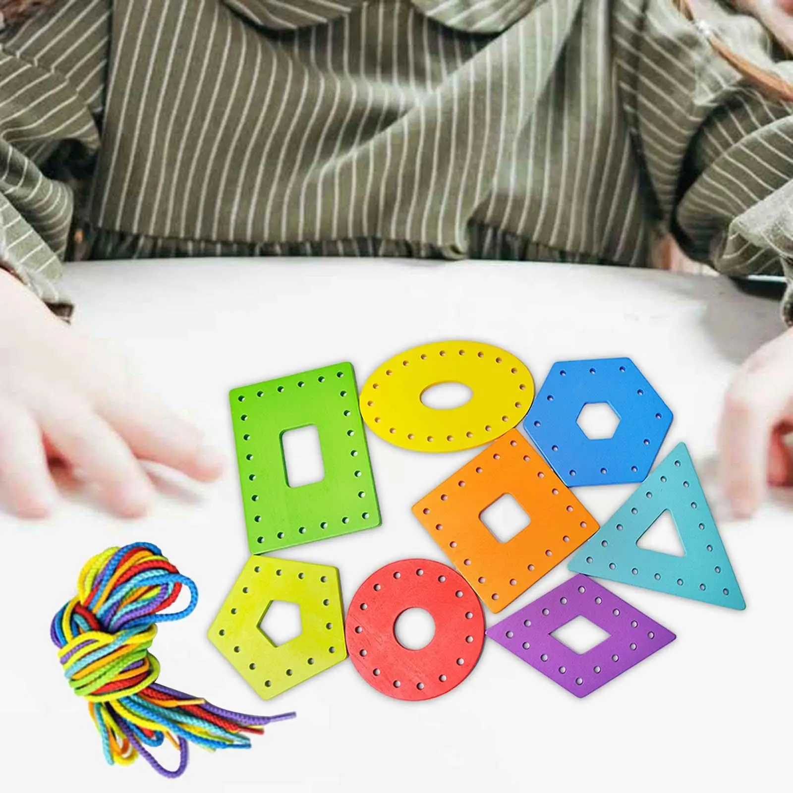 

Montessori Lacing Cards Preschool Kindergarten Threading Game Early Learning for Toddlers Airplane Car Kids Gifts for Boys Girls