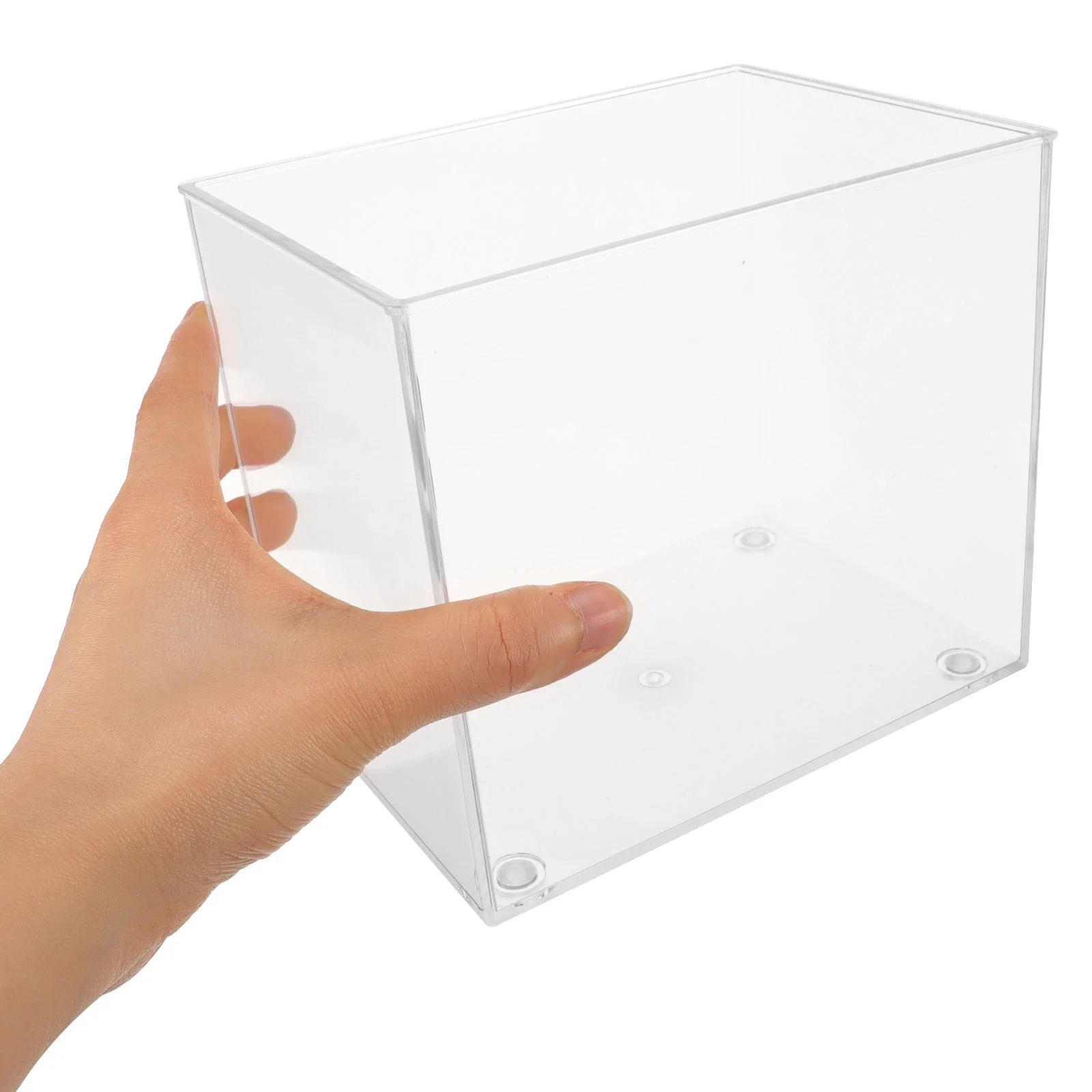 M Size Mini Aquarium Transparent Fish Tank Desktop Square Betta Bowl Fish Bowl Small Tank Plastic Aquarium Pet Products