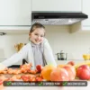 SNDOAS 600CFM 30 inch Kitchen Under Cabinet Black Cook Fan with LED Light Range Hood US0475 2