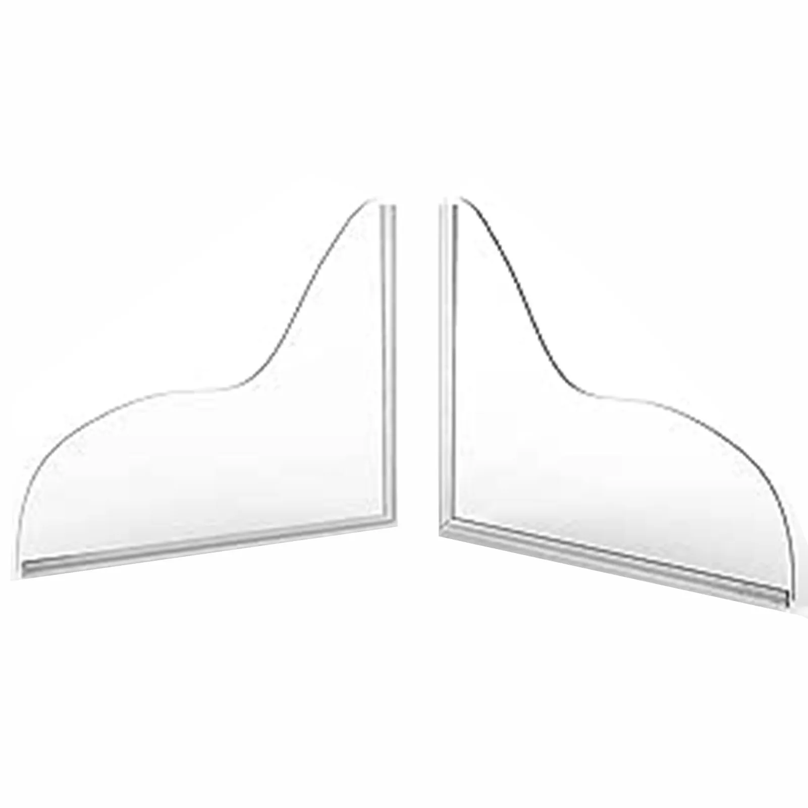 Washbasin Acrylic Water Guard 2PCS Durable Easy Cleaning for Bathroom Toilet Bathtub