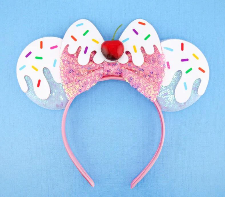Neue schicke Perlen 3,3" Mausohren Stirnband 5'' Samt Schleife Haarband für Mädchen Festival Party Cosplay DIY Haarschmuck Frauen Geschenk – Detail 19
