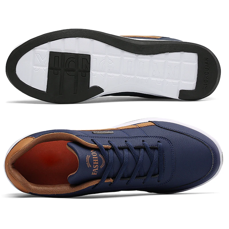 Fashion Casual Men Walking Shoes Comfortable Versatile Badminton Training Shoes Lightweight Men PU Leather Outdoor Sports badminton shoes