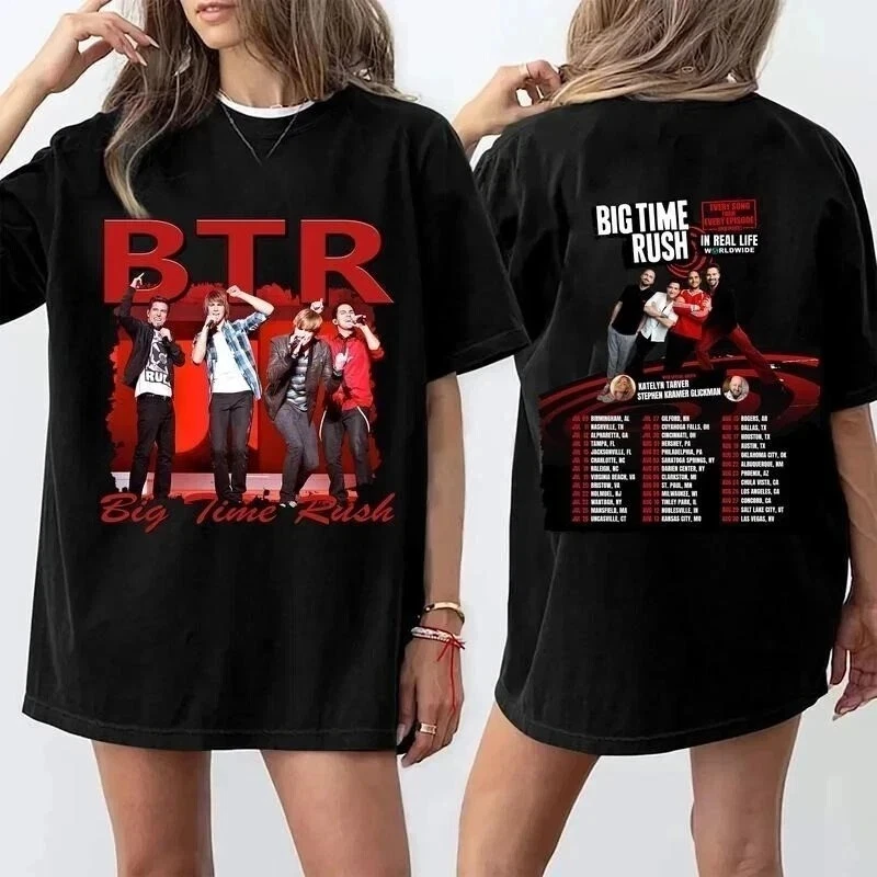 Summer Ladies Big Time of Rush Shirt Member BTR Big Time Rush 2025 Fan Tour Shirt