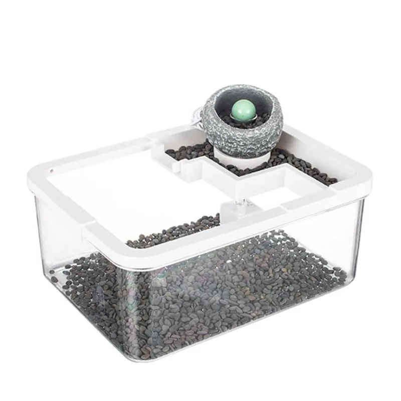 3L desktop fish tank in black