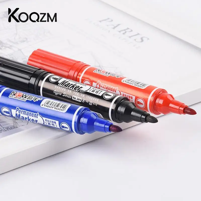 Waterproof Permanent Marker Bullet Office Supplies Dual tip Permanent Markers