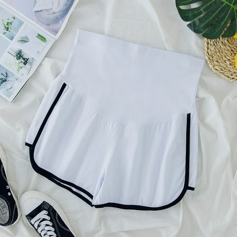 100% Cotton Thin Casual Shorts for Maternity Wide Leg Loose High Waist Belly Home Wear for Pregnant Women Summer Pregnancy Youth pregnant shorts