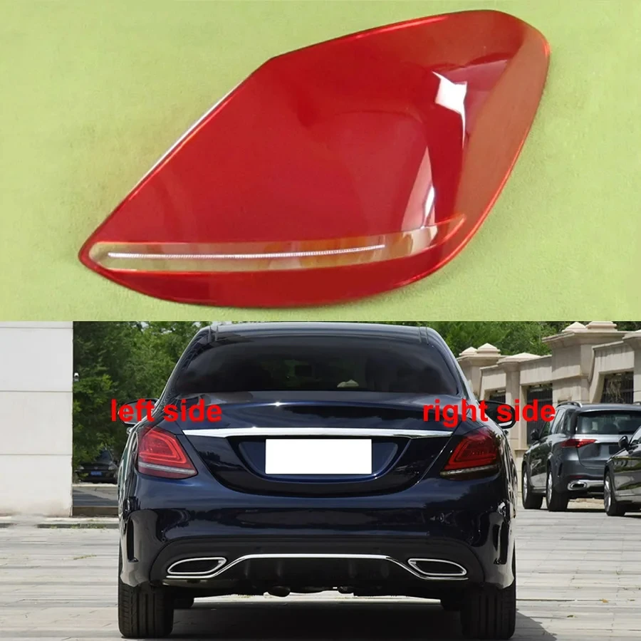 

For Benz C-Class W205 Rear Tail Lamp Cover Signal Parking Lights Mask Replace Original Lampshade 2019 2020 2021