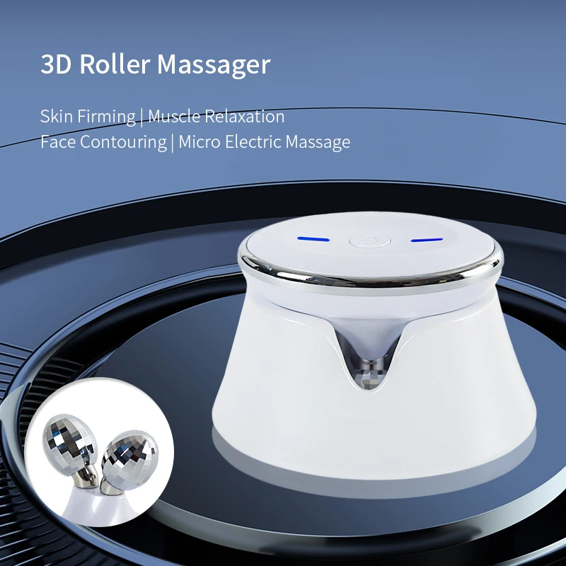 

EMS Microcurrent beauty instrument Household face lift firming massager 3d roller face slimming instrument Skin Care Tool