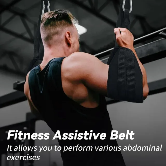 Fitness AB Sling Straps Suspension Rip-Resistant Heavy Duty A Pair for Pull Up Bar Hanging Leg Raiser Gym Home Fitness Equipment 2