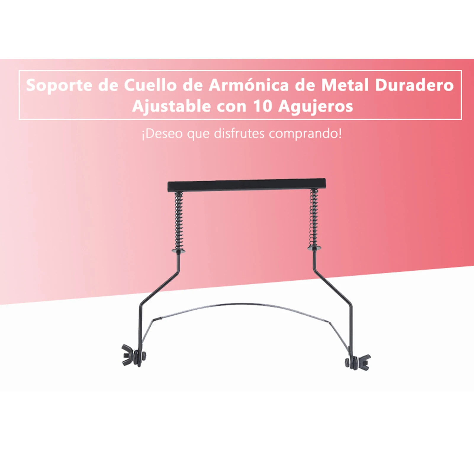 Adjustable Metal 10Holes Harmonica Neck Holder Rack Support Accessory Harmonica Rack Harmonica Holder Harmonica Support