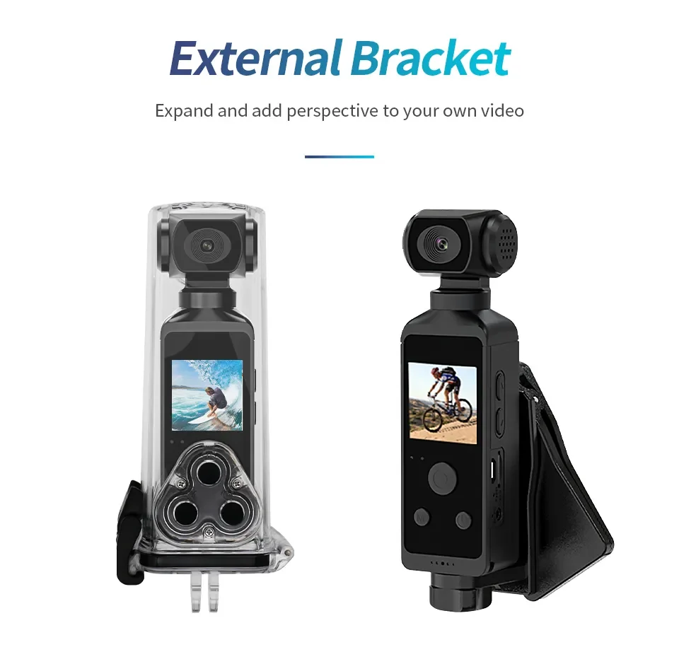 Description Picture 6 of item4K 1080P Pocket Action Camcorder HD Sports Cam 1.3" LCD Screen 270° Rotate Wifi Mini Camera with Waterproof Case Motion Camera