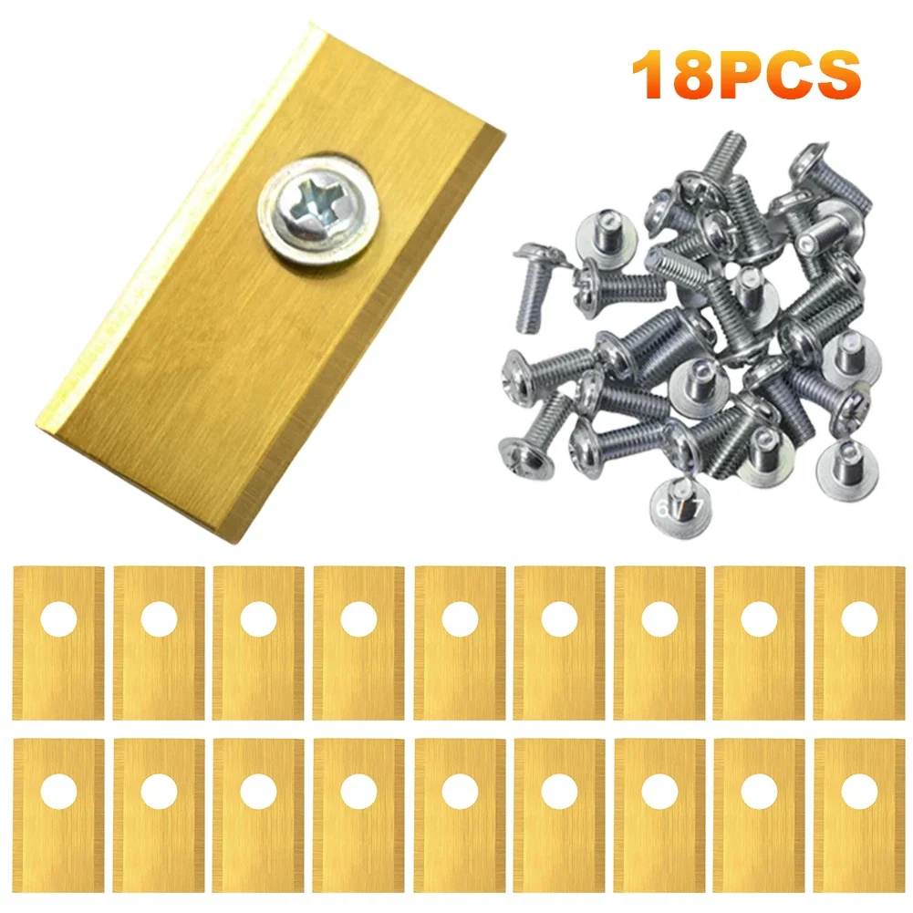 18-90PCS Blades Replacement For Worx Landroid Robotic Lawnmower Stainless Steel Lawn Mower Cutter Blades Cutting