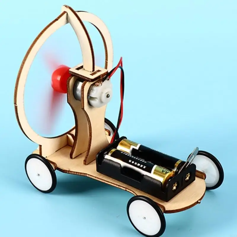 B2RD Electric Wind Car Model Physical Experiments Technology Toy Physics Learning Science Educational Set Assemble Model Toy