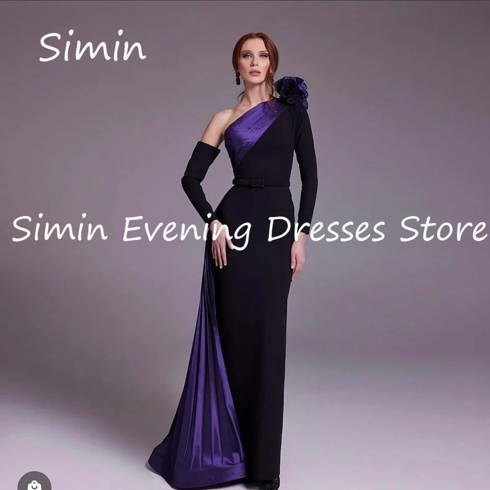 

Simin Crepe One-shoulder Mermaid Pretty Formal Luxury Prom Gown Floor-length Evening Elegant Party dresses for women 2023