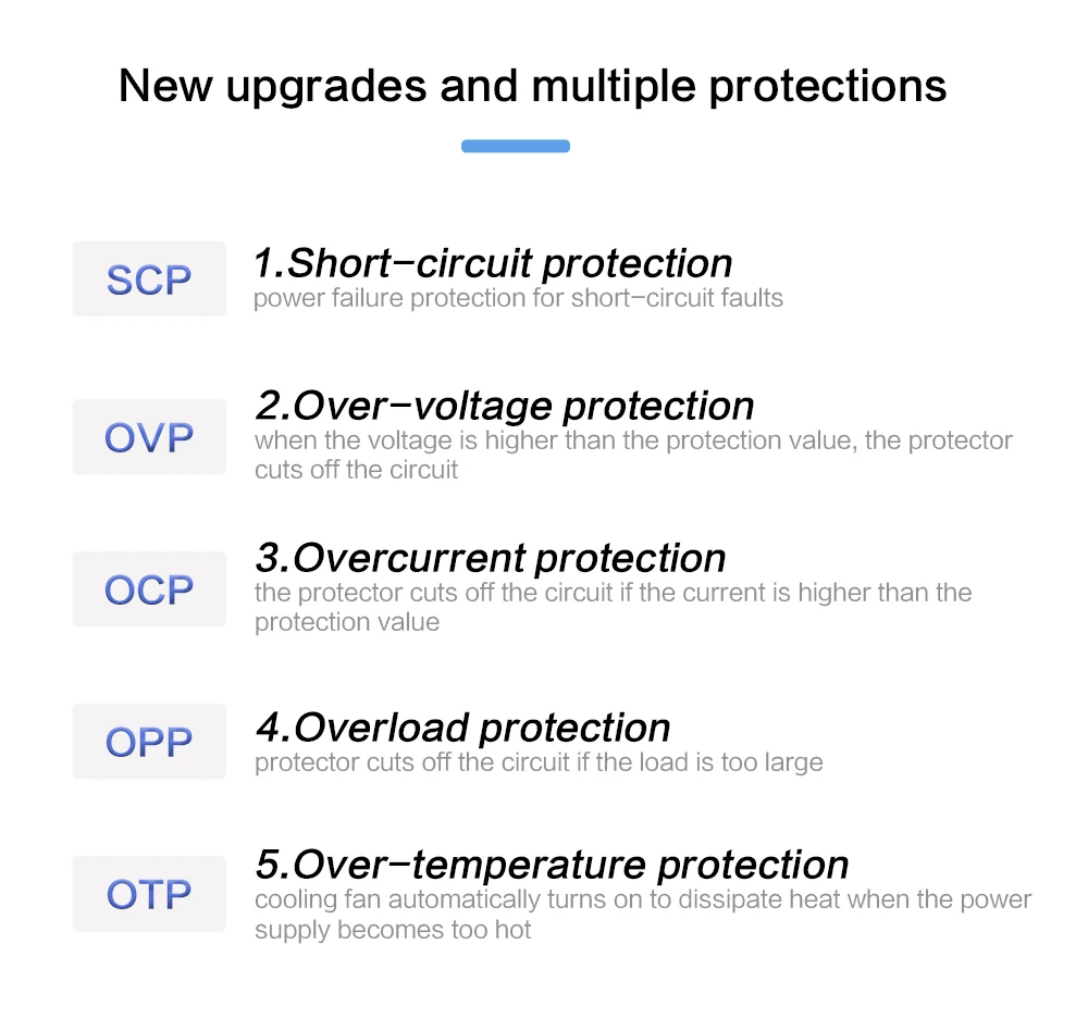 Description Picture 5 of itemDC Power Supply 30V 10A Laboratory Regulator Switching Bench Power Supply Adjustable