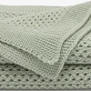Solid Color Anti-wrinkles 0-24 Months Newborn Infant Blanket Knitwear Acrylic  70 by 90 cm Baby Swaddle Wraps Toddler Blankets 5