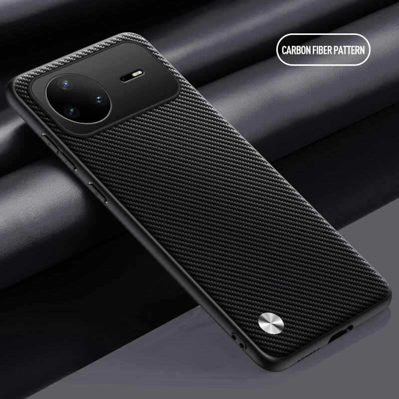 Enhanced Anti-Shock Rugged Carbon Fiber PU Leather Hard Case