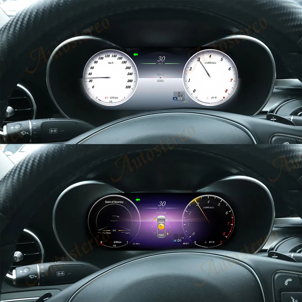Car Digital Cluster Carplay Virtual Cockpit Screen For Mercedes Benz X Class W47