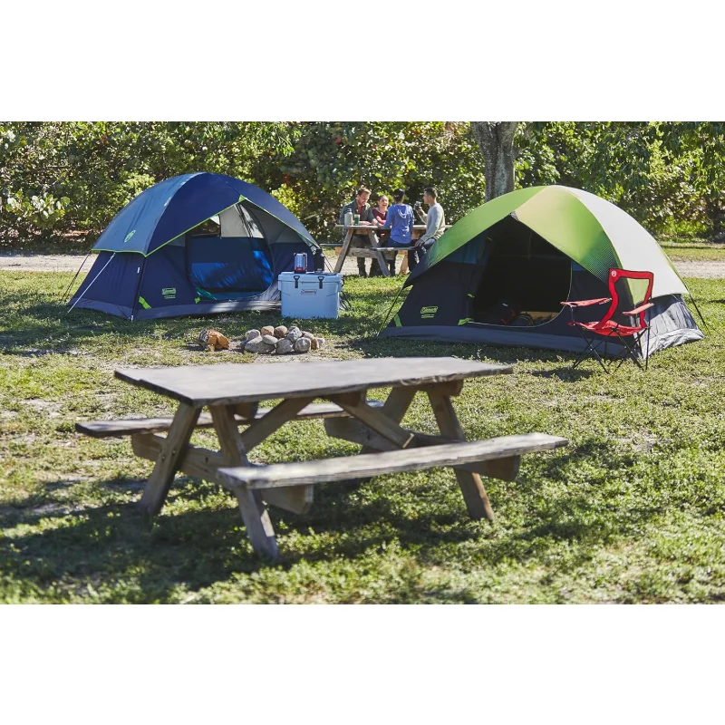 Coleman Sundome 4-Person Tent – Weatherproof, Easy Setup, PFAS-Free (Navy Blue) 5