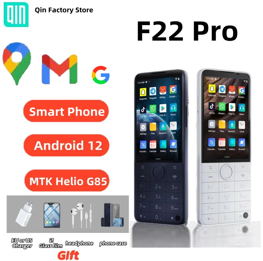 duoqin F22 Pro ブラック　16500円まで値下げは可能 Qin F22 Pro Duoqin MTK Helio G85 Wifi 3.54 Inch 4GB 64GB