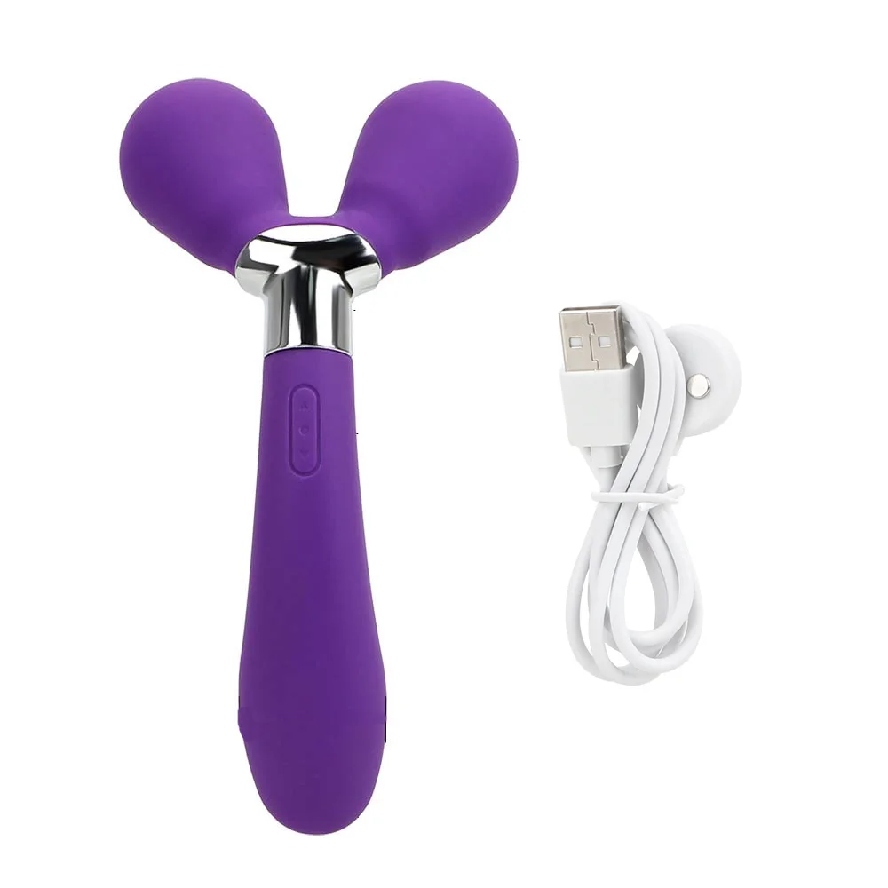 Masturbation IKOKY Female Clitoris Stimulation Y-type AV Stick Three Head Vibrator 30 Speed G-spot_voghion.com