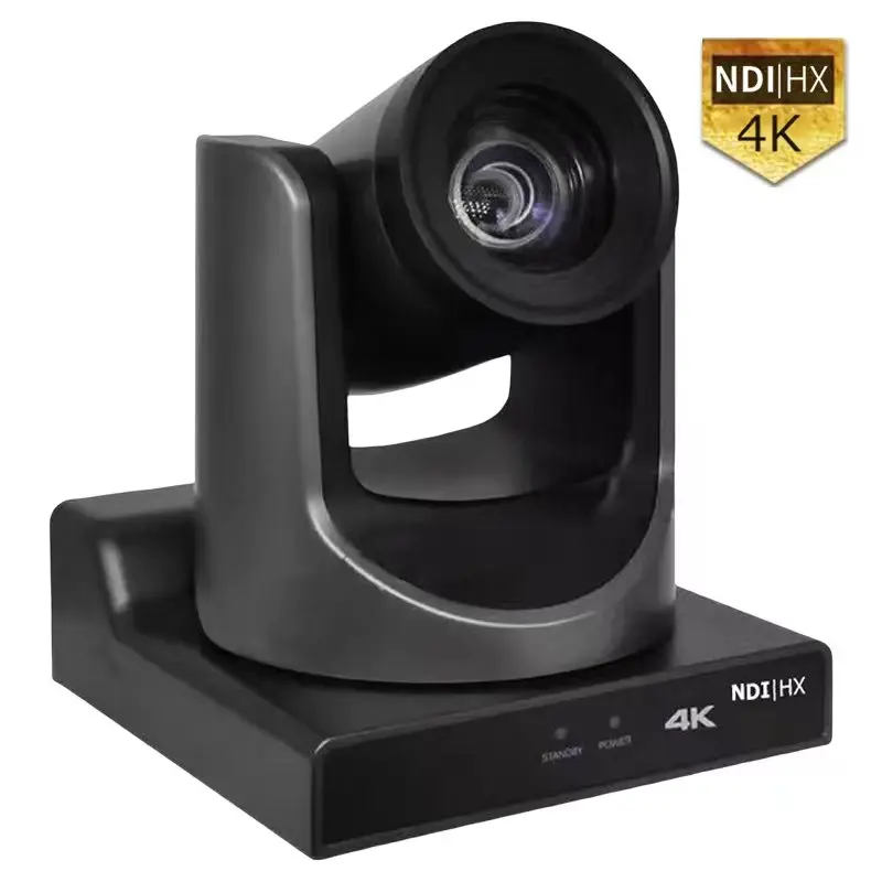 우수한 NDI HX POE 4K 20X PTZ 화상 회의 카메라 sdi + hdmi + ip + usb 4K 60s 8MP, 라이브 스트리밍 방송 스튜디오 교회