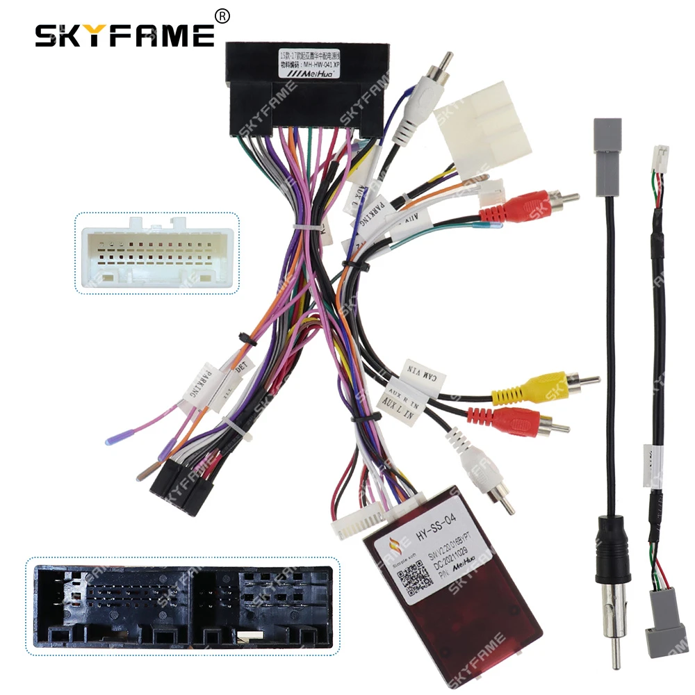 Simplesoft Car Android 16pin Wiring Harness Cable Adapter With Canbus ...