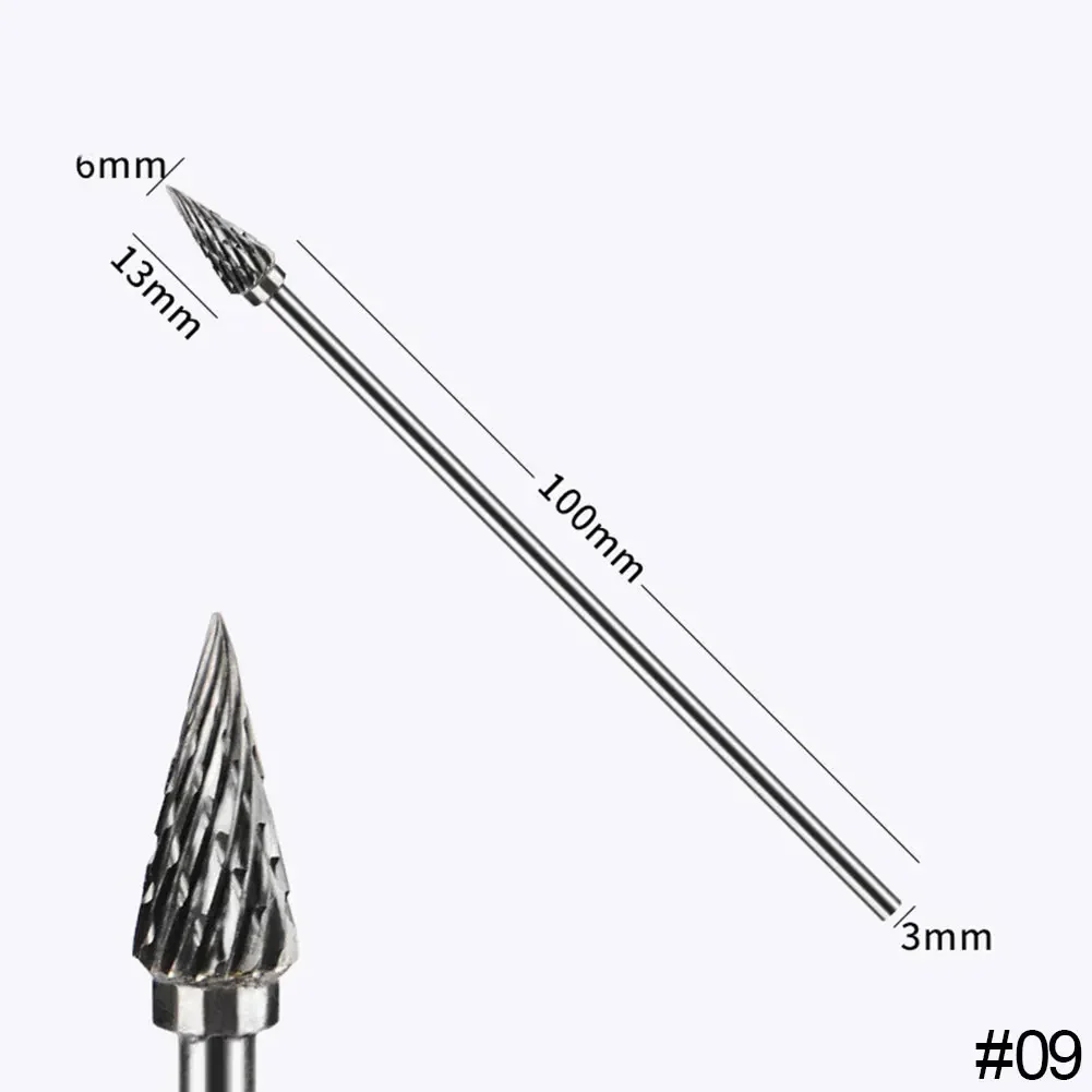 10cm Double Groove Tungsten Carbide Rotary File for Woodworking and Polishing