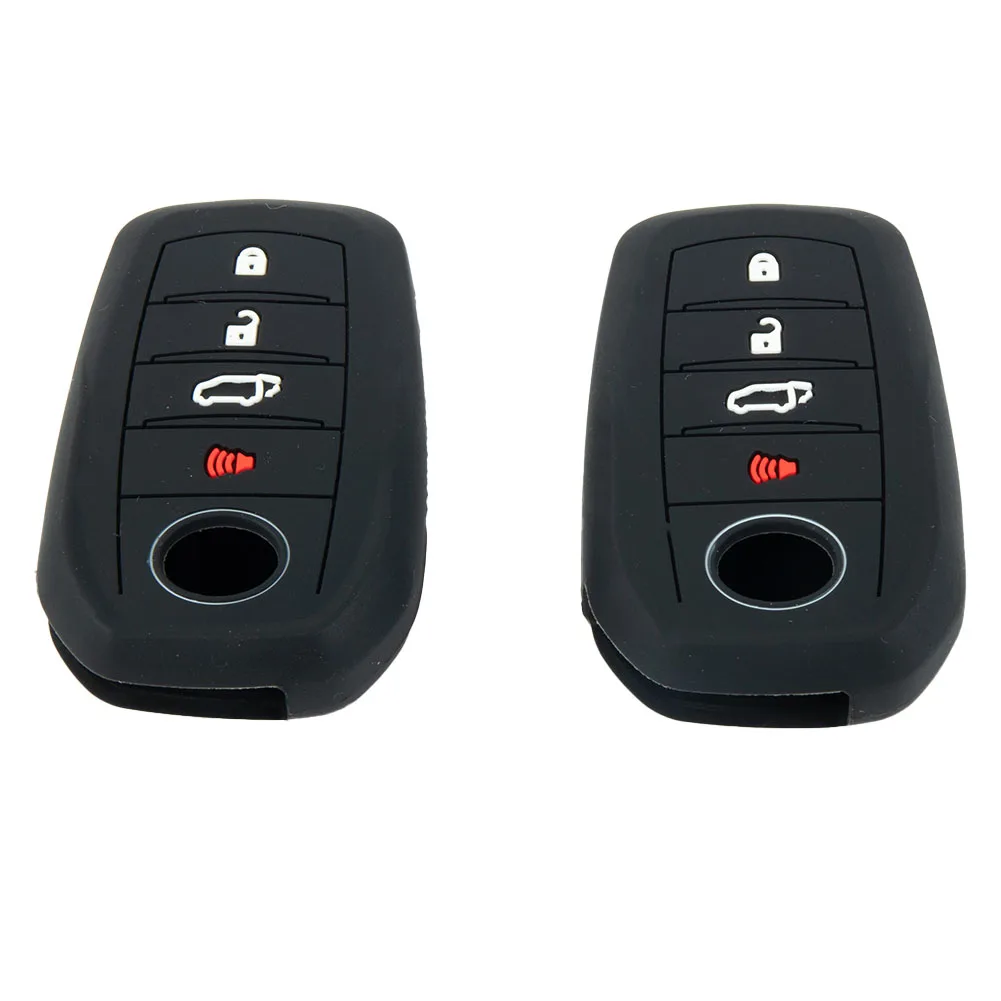 

Fob Cover Key Case Silicone 2pcs 4-Button 8990H48050 Accessories Odorless Replacement Easy To Install High Quality