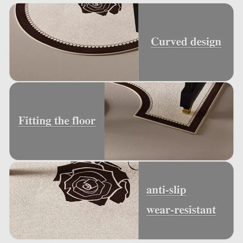 Abstract Carpet Upright Piano Special Sound Insulation Carpet Set Shock-absorbing Noise Reduction Foot Pads Piano Bench Tpr Non-slip Bottom Rug