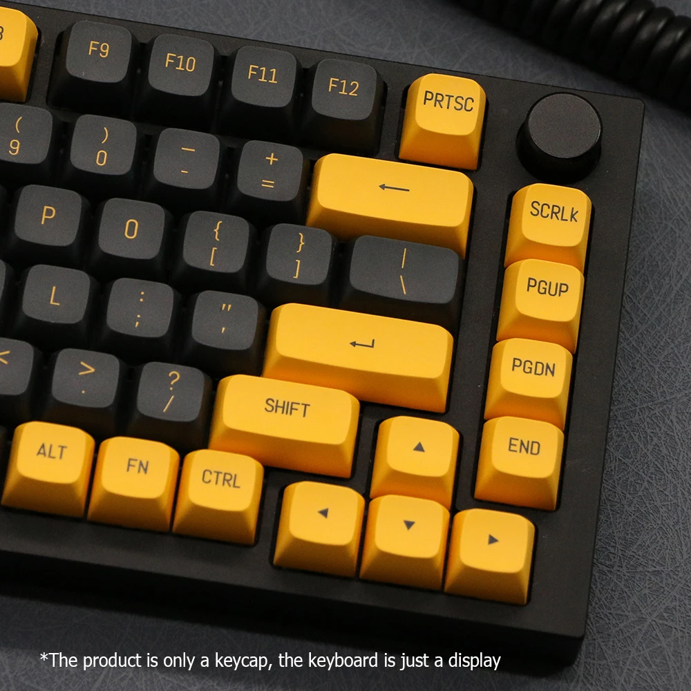 Semelhante a Cereja Pbt Double Shot Keycaps Teclado mx Switch Mecânico Injeção de Cor Duplo Preto Amarelo Keycap 149 Chaves - Imagem 2