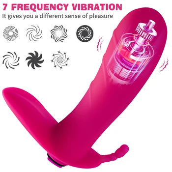 Remote Control Dildo G-spot Vibrator Female Wearable Masturbator Women's Panties Clitoral Stimulator Sex Toys for Women Adult 18 2