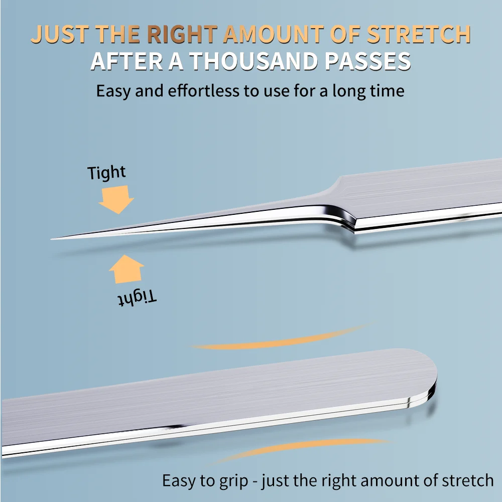 Pimples Blackhead Tweezers Blackhead Clip Tweezers 1pc Ultra-fine Tweezers Stainless steel Precision Clip For Cell Pimples Blackhead Closing Artifact Acne Needle Tool LUXIANZI