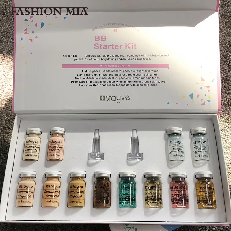 Korea Original Stayve BB Cream Glow Beginner Starter Kit Niacinamide/Peptide Serum Moisturize Skin Rejuvenation Face Skin Care