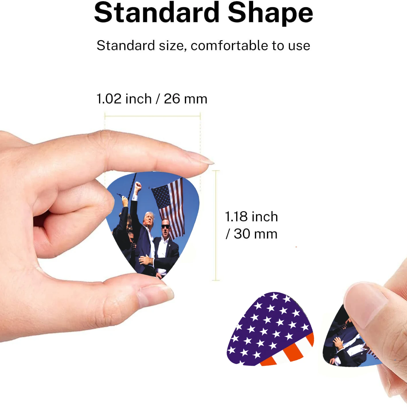 6 Pcs Original Sound Guitar Picks Double-Sided Printed Ukulele Guitar Finger Shrapnel Keychain Holster Gift For Music Lovers guitar picks