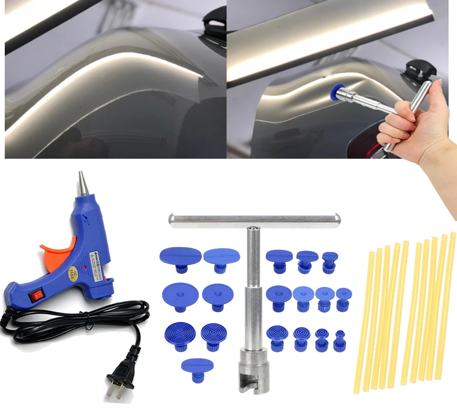Set Di Strumenti Per Riparazione Ammaccature Auto Senza Vernice, Lunghezze 21-51 Cm E Spessore 2.5 Mm