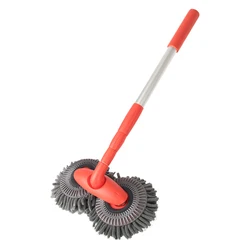 Rotating Double Brush Head Car Wash Mop with Telescopic Handle (Type A Mop)