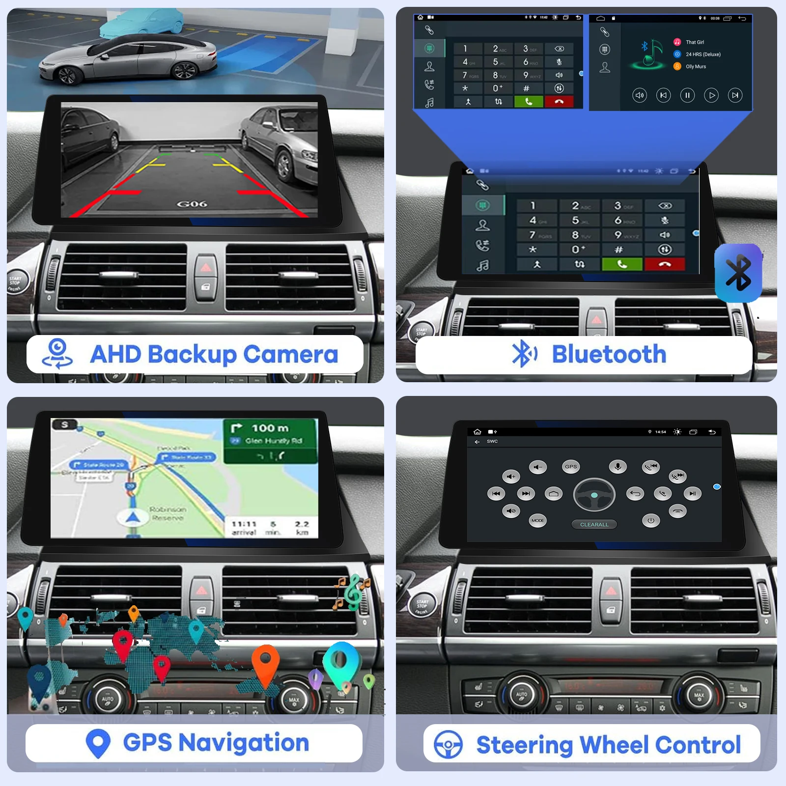 Android Car Radio for BMW X5 X6 E70 E71 CCC 2007-2009 Multimedia Player Supports